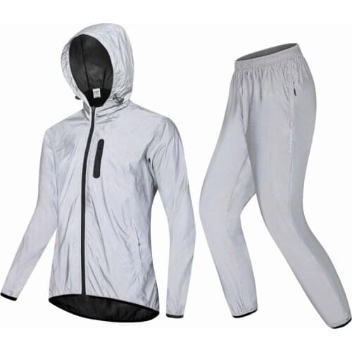 Cycling Jacket Sports Night Running Windproof Waterproof Full-Reflective Jacket Suit Cycling Equipment
