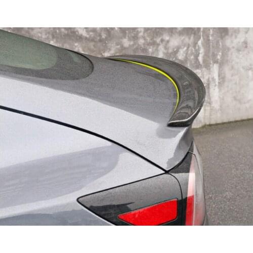 Carbon Fiber Car Rear Wing Trunk Lip Spoilers Special tail Fits For Tesla Model 3 2018 2019