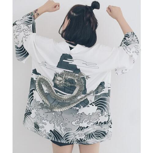 Womens Tops and Womens Long Sleeve Elegant Cardigan Kimono Cardigan кимоно японское женское Traditional Japanese Kimono