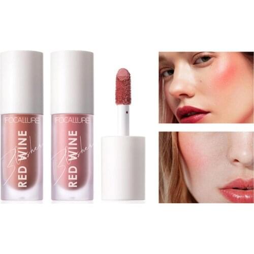 FOCALLURE Face Liquid Blush Long Lasting Natural Cheek Contour Rouge Cosmetic
