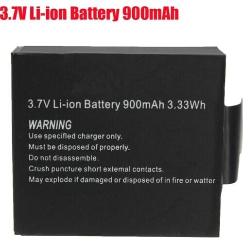 1PC 900mAh Action Camera Li-ion Battery For SJCAM SJ4000 SJ5000 SJ6000 SJ7000 Sport DV Mini Cam Replacement Battery Batteria