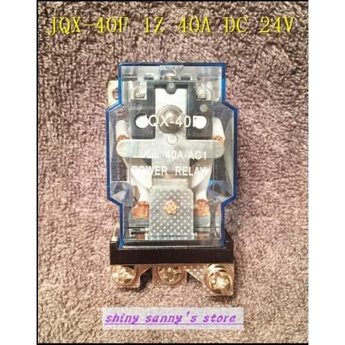 1Piece JQX-40F 1Z 40A DC 24V Coil PCB Power Relay Brand New