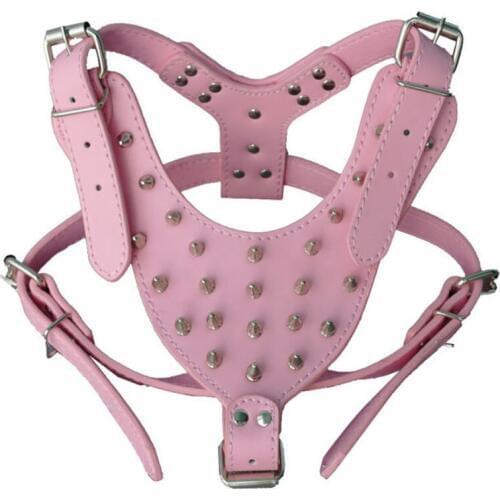 1PC Pet Products Dogs Collar Led Perro Adjustable Puppy Studded Decoration Dog Harness Pet Accessories Honden Harnas Pet Harness