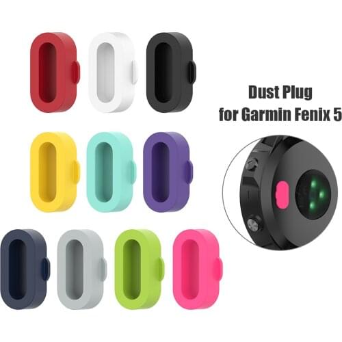 10pcs Charger Port Protector for Garmin Venu 2 Venu 2S Fenix 5 5S 5X Colorful Silicone Anti Dust Plugs Smartwatch Accessories