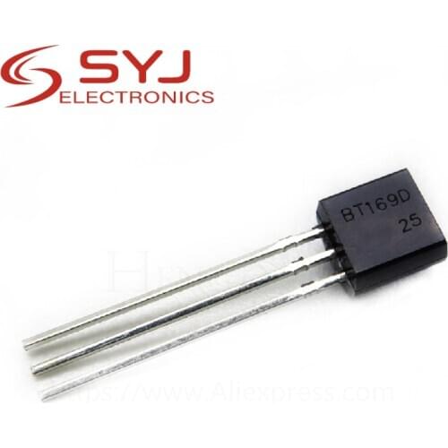 100pcs/lot BT169D BT169 TO-92 Triacs Thyristor SCR 400V 9A 3-Pin SPT new original In Stock