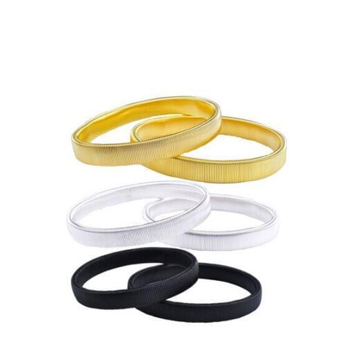 100pcs Shirt Sleeve Holders Armbands Steel Wire Sleeve Holders in Solid Color Men Fashion Jewelry Accessory for Shirt