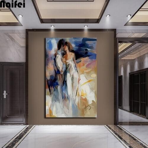 5D DIY Diamond Embroidery Abstract Lover Kiss Cross stitch Diamond Painting Round square Drill Picture Of Decor wedding gift