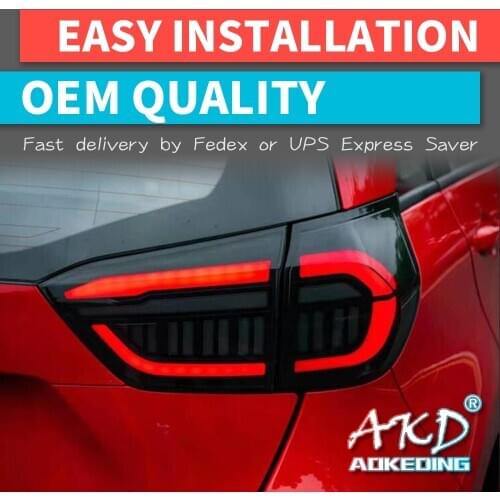 Car Goods Tail Light For Honda FIT Jazz 2020 2011 GR9 Taillights Rear Lamp LED Signal Reversing Parking Lights