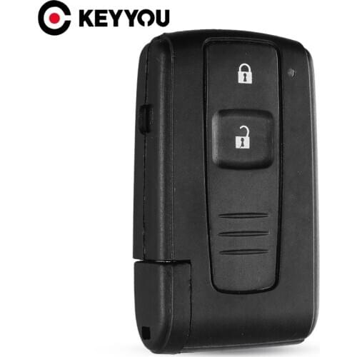 KEYYOU 2 BUTTON REMOTE KEY CASE FOR TOYOTA PRIUS COROLLA VERSO TOY43 BLADE