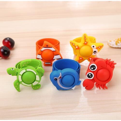 Children Anti Mosquito Bracelet Silicone Plant Essential Oil Lovely Cartoon Animals Reusable Kid Anti-mosquito Hand Ring AN88