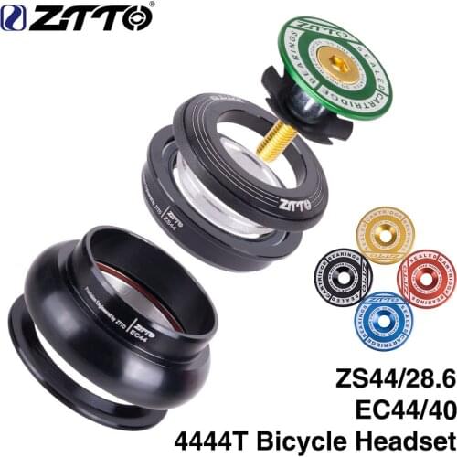 ZTTO 4444T MTB Bike Road Bicycle Headset 44mm ZS44 CNC 1 1/8"-1 1/2" 1.5 Tapered Tube fork Internal Threadless EC44 Headset