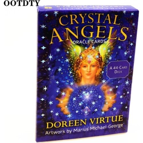Crystal Angel Oracle Cards Family Party Board Game Divination Fate Full English 44 Cards Deck Tarot