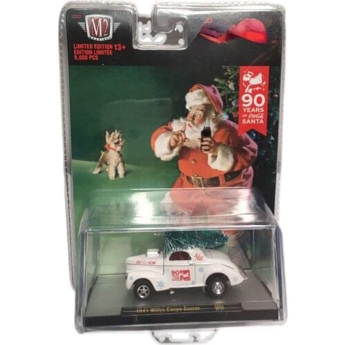 M2 1/64 1941 Willys Coupe Diecast Collection of Die-casting Simulation Alloy Model Car Children Toys