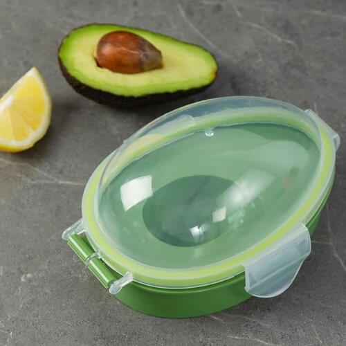 Avocado Storage Container Keeper Kitchen Snap Lid Fruit Holder Accessories Fruit Vegetable Container Food Box Kitchen