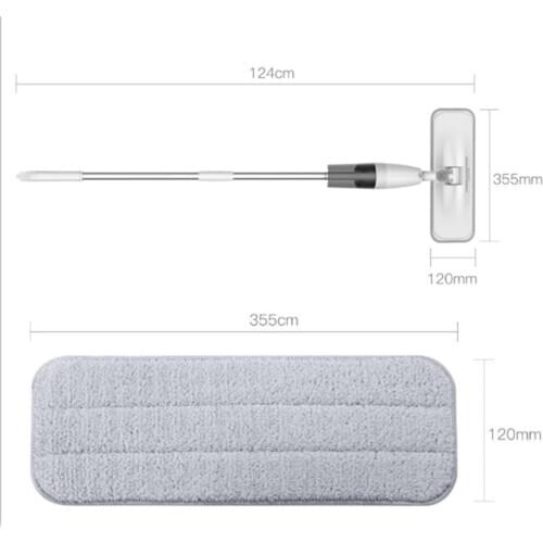 LBER Suitable for Xiaomi Mijia Deerma Replace Mop for Mi Mijia Water Spray Mop 360 Rotating Cleaning Cloth Head Wooden Fiber Clo
