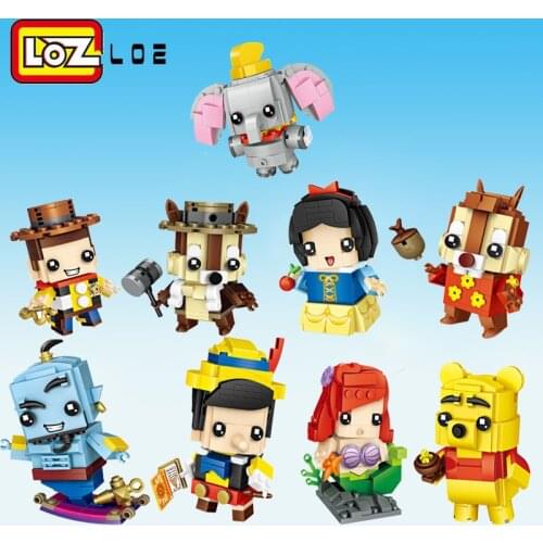 LOZ Mini Blocks Brick Toy Snow White Princess Doll Girl Character Action Figures Building Assembly Toy Bricks Educational 1449