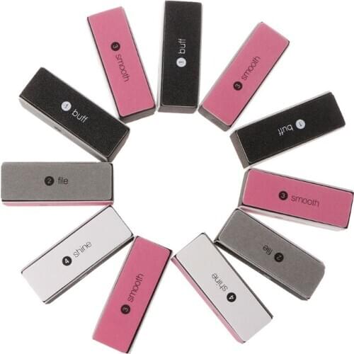 Fashion 4 Way Buffer Block Shine File Polish Nail Art Professional Beauty Tool
