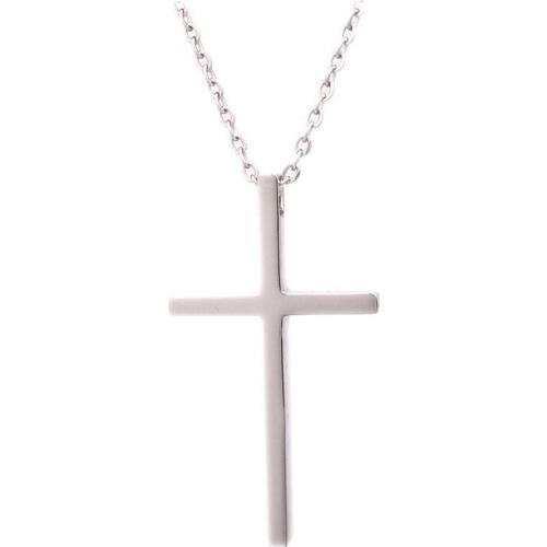 High Quality Stainless Steel Cross Pendant Necklace Mens Cross Necklace Jewelry Gift