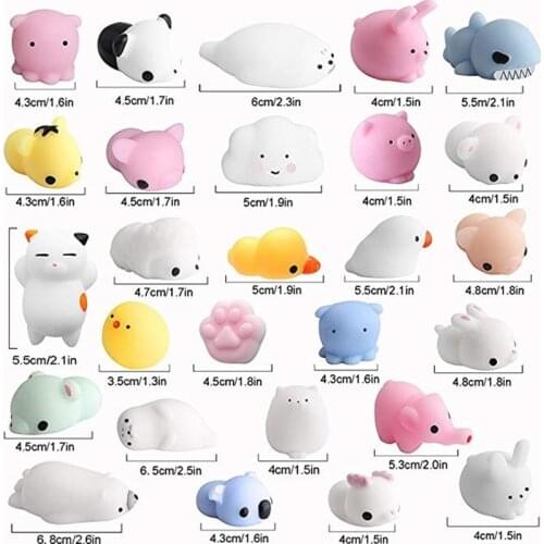 Squishy Animal Toy Squeeze Mochi Cute Gift Antistress Abreact Ball Soft Funny Sticky Rising