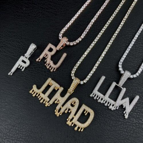 Hip hop iced out Dripping Custom Pendant