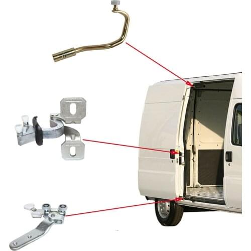 For Peugeot Boxer 244 SLIDING DOOR ROLLER GUIDE TOP-CENTER-BOTTOM-Fully Legal 1334552080 1336735080 1352331080 13367373080