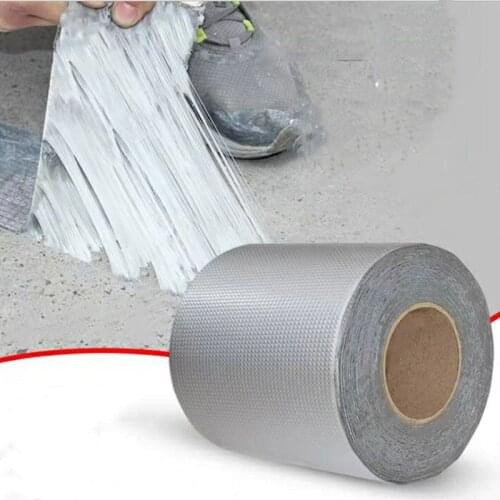 Strongest Adhesive Butyl Tape Luminum Foil Waterproof Stop Leak Seal Repair Crack Thicken Sealing Tape Renovation Tool
