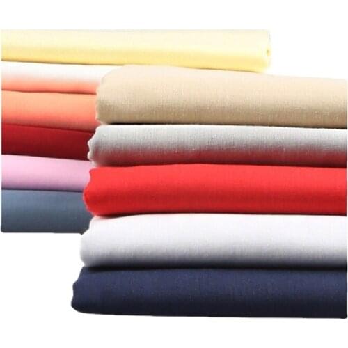 Width 59'' Solid Color Simple Comfortable Soft Cotton Fabric By The Half Yard For T-Shirt Dress Material