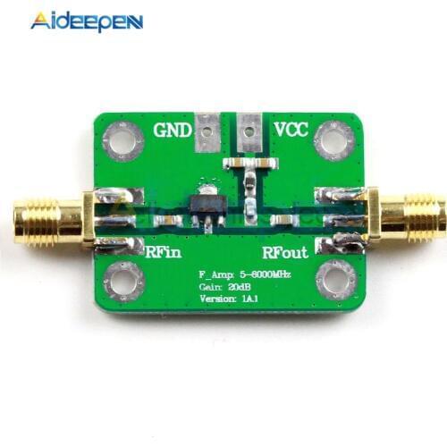 5 - 6000MHz 6 GHz Gain 20dB RF Ultra-wideband Power Amplifier RF Signal Amplification Module DC 5V
