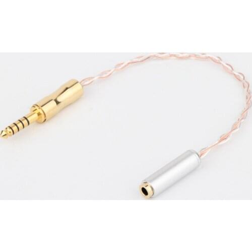 High Qaulity 4N OCC 4.4MM Balanced Male to 2.5MM Balanced Female Adapter Cable