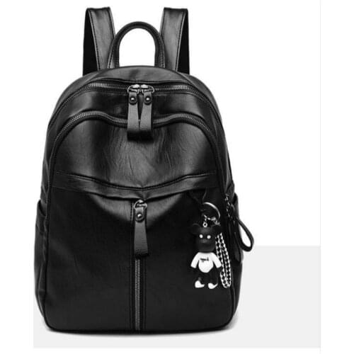 On sale New 2021 Women ladies PU Leather small Backpacks for Teenage Girls Female School Shoulder Bag bag pack mochila