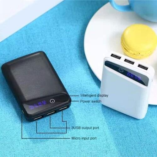 3 Pcs 18650 Battery Charger Cover Power Bank Case DIY Box 3 USB Ports FC