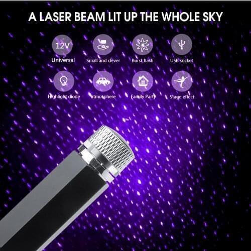 4 Projection patterns Decorative lights Car Roof starry-sky Atmospher lamp USB LED Night Light Home Ceiling Decoration CD-Z