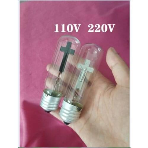 Wholesale 5pcs/lot E27 Church God Lamp Tube Type Cross Flame Bubbles Jesus Cross Bulbs Flash Decoration Night Lights Lamp
