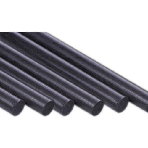5pcs 8 mm Diameter x 500mm Carbon Fiber Rods Bar For RC Airplane Matte Pole