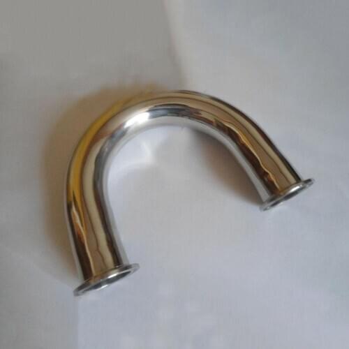 76mm Pipe OD 3" Tri Clamp U Shaped Return 180 Degree Bend SUS 304 Stainless Sanitary Fitting Spliter Homebrew