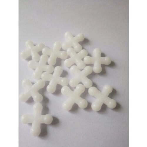 21x6.5mm white cross shape plastic joint beads fit for 9.5mm skeleton joint for toy joint skeleton accessories--30pcs/lot