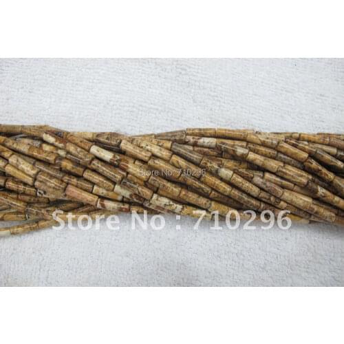 Picture Jaspe r accessories Beads 5 strings/lot 4*13mm Gem Stone Fashion Beads 40cm/string