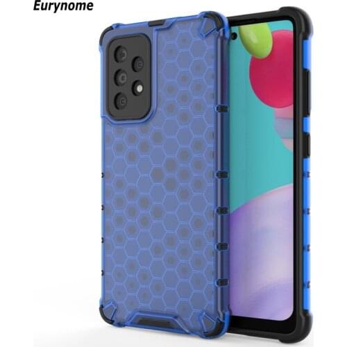 Phone Case for Samsung Galaxy A32 A52 A72 A12 A21S A02S A42 M51 A51 A71 A22 Honeycomb Silicone Plastic Shockproof Cover