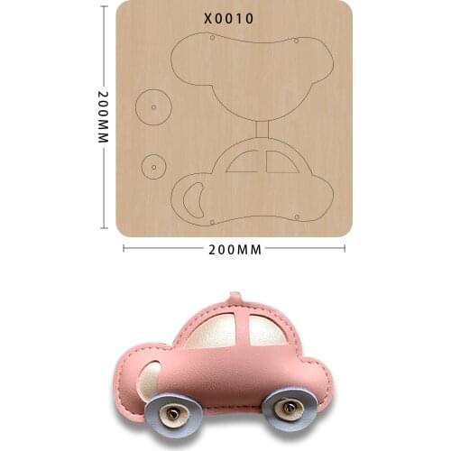 Wooden Die Making Decor Supplies Dies Templat Car Shape Keychain Pendant Cutting Knife Mould Suitable For Big Shot Machines