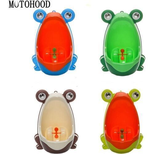 Cute Ergonomic Frog Children Baby Potty Toilet Trainers Urinals Boy Hook Kids Potty Training Portable Toilet Windmill 0-6years