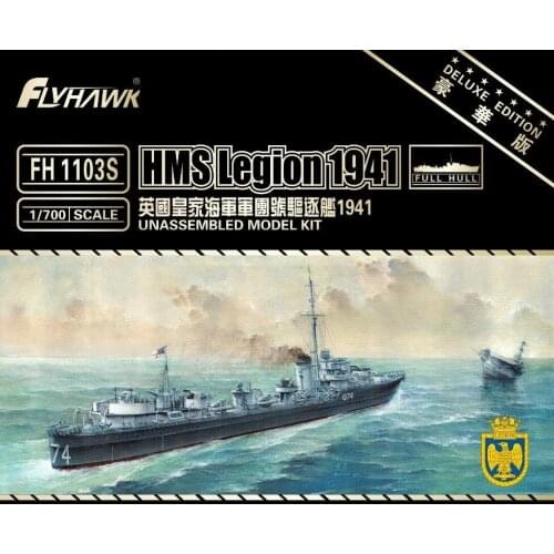 Flyhawk FH1103S 1/700 HMS Legion 1941 (Deluxe Edition) - Scale model Kit