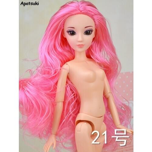 Doll Head + Doll Body for 1/6 BJD Dolls Naked Body for 11.5" Dolls 12 Jointed Body for 1:6 Dolls Dollhouse Accessories Kids Toy
