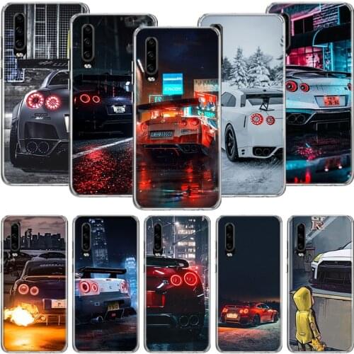 GTR Sport Car JDM Phone Case For Huawei P30 P40 P20 P10 Mate 20 10 30 Lite Pro P Smart Z Plus Printing Cover Coque Shell