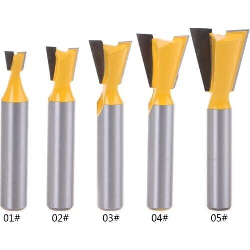 8mm Shank 14 Degree Grade Industrial Rod Dovetail Router Bit Swallow Tail Woodworking Etching Milling Tools For Wood Cutter