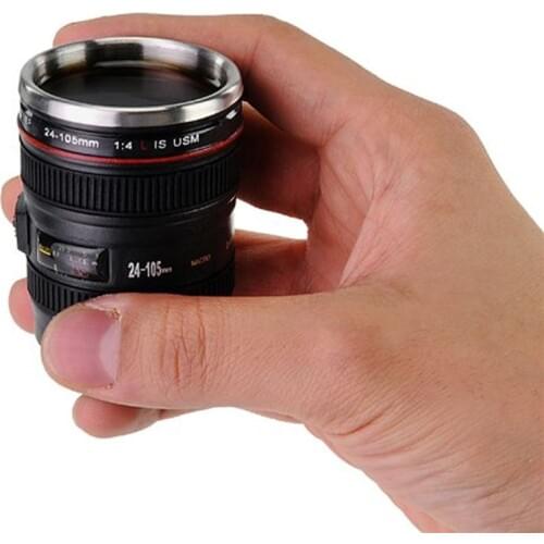 50ml Camera Lens Cups Mugs ABS+Stainless Steel Emulation Camera Thermos Cup Water Bottle Whisky Wine Cups For Outdoor Camping