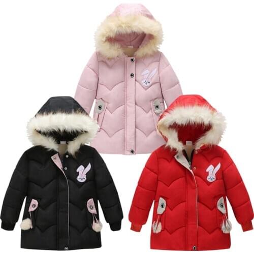 Jacket for Girls Toddler Children Autumn Winter Outerwear Fashion Thicken Outfits Kids Warm Jacket Girl Coats Children Clothing