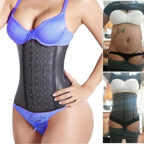 Latex Waist Trainer Sweat Trimmer Belt Workout Girdle Underbust Corset Weight Loss Cincher Body Shaper Modeling Strap Shapewear