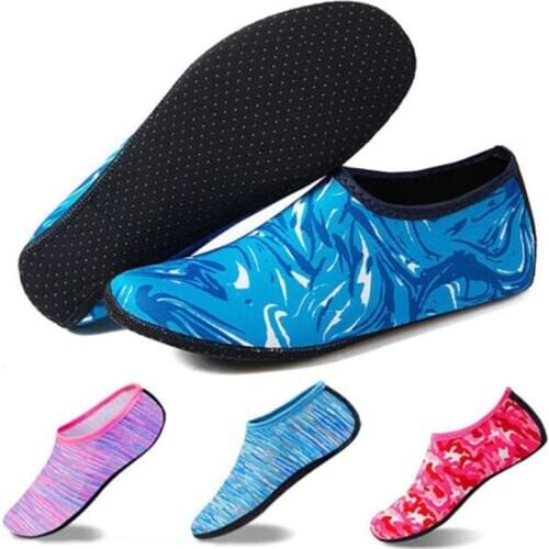 Beach Swimming Water Sport Socks Kids Men Women Snorkeling Anti Slip Shoes Yoga Dance Surfing Diving Shoes Camouflage Striped