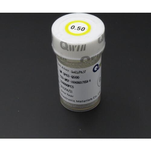 Qwin 250K 0.5mm PCB Chip set Chips BGA Reballing Solder Balls Leaded Free shipping