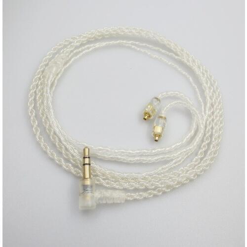 Replacement Audio Cable For Shure SE535 SE215E846 UE900 W40 Headphones upgrade Silver Plated Cord Wire 23 AugT2